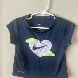 Nike Blue and Green Short Sleeve Tee